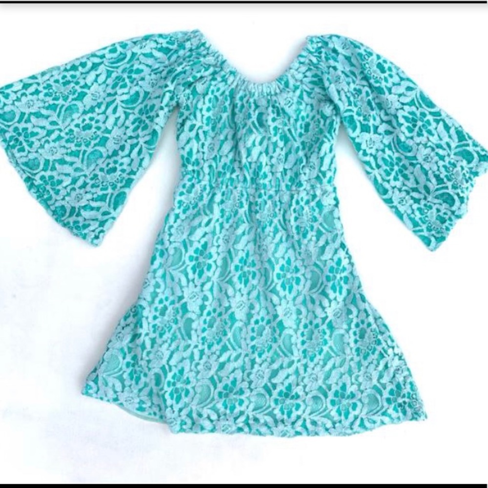 Aqua Lace Judith March Dress